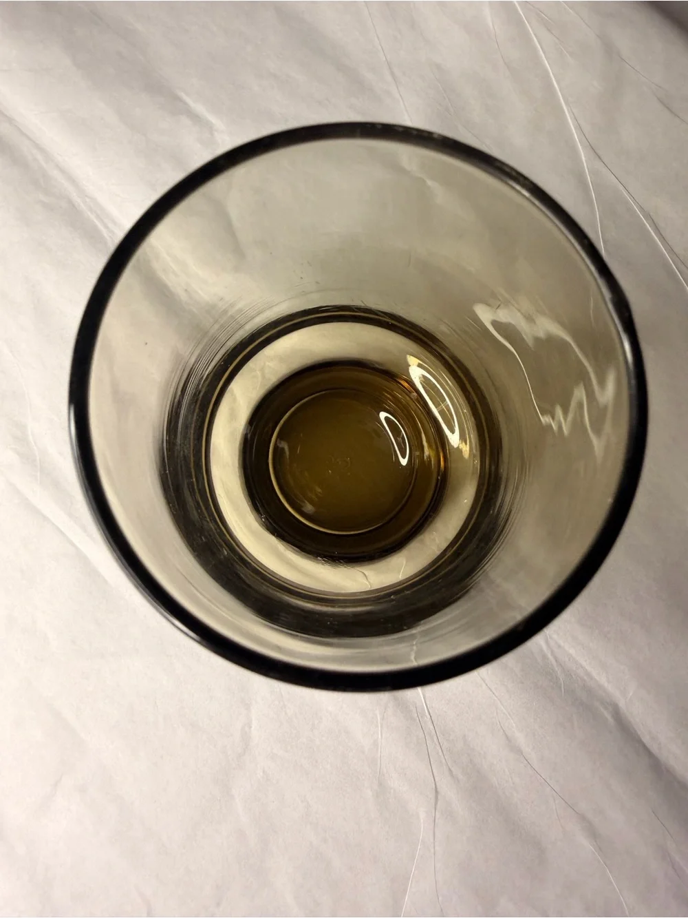 Vintage libbey tawny accent smoke brown Amber Glass Tumbler cups Pair mcm